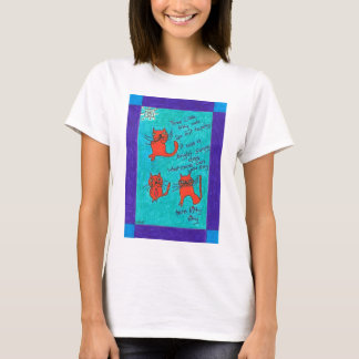 T-shirt La pièce en t de 3 petites femmes de Kitty Kats