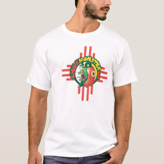 T-shirt La pièce en t de base d'hommes de monstre du Chili