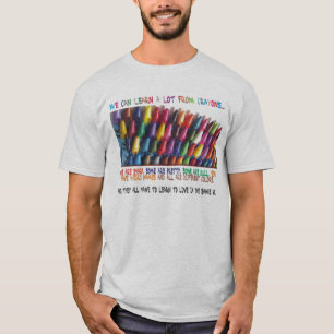 T-shirt La pièce en t de crayons
