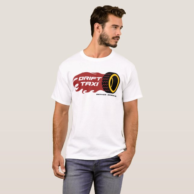 T-shirt La pièce en t de taxi de dérive (Devant entier)