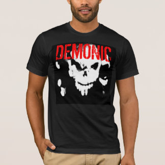 T-shirt La pièce en t démoniaque des hommes adaptés -