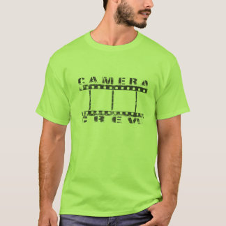 T-shirt La pièce en t d'équipe de cameramen avec la coupe