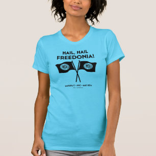 T-shirt La pièce en t des femmes de Freedonia (turquoise)
