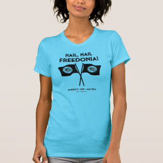 T-shirt La pièce en t des femmes de Freedonia (turquoise)