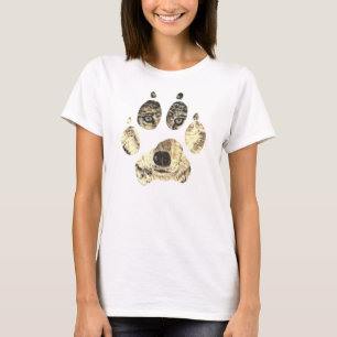 T-shirt La pièce en t des femmes de visage de loup