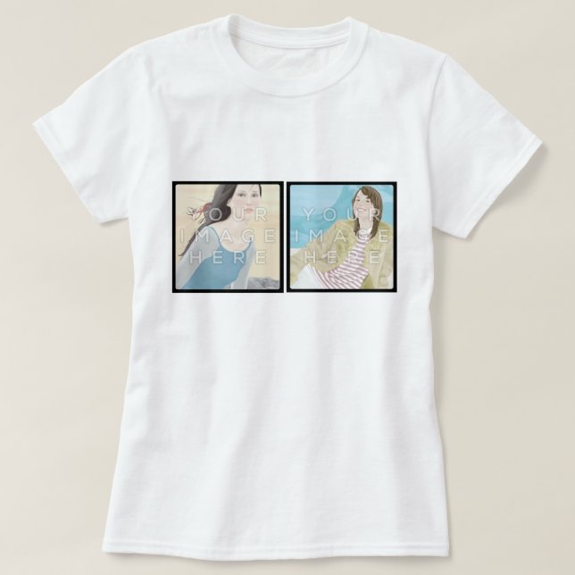 T-shirt La pièce en t des femmes faites sur commande (Design devant)