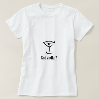 T-shirt La pièce en t des femmes obtenues de vodka