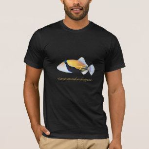 T-shirt La pièce en t des hommes avec des poissons de