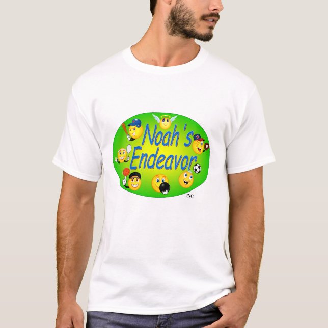 T-shirt La pièce en t des hommes avec le logo (Devant)
