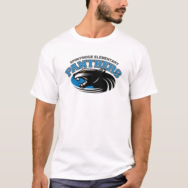 T-shirt La pièce en t des hommes classiques de panthère (Devant)