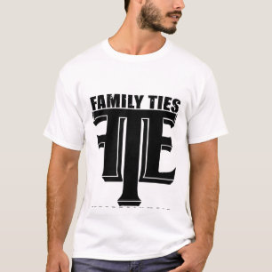 T-shirt La pièce en t des hommes de cravates de famille