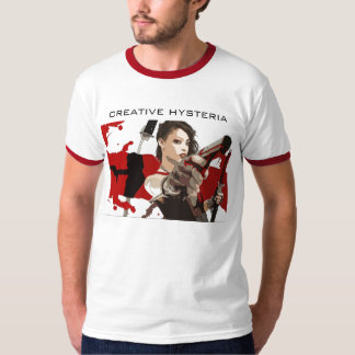 T-shirt La pièce en t des hommes de DARK-ANGEL-RED