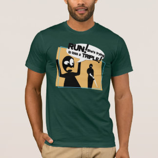 T-shirt La pièce en t des hommes "de lancer dangereux de
