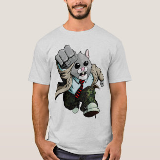 T-shirt La pièce en t des hommes de rage de hamster