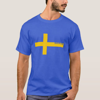 T-shirt La pièce en t des hommes de Sveriga S