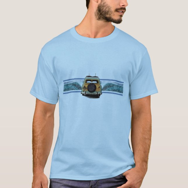 T-shirt La pièce en t des hommes de vague de Woody (Devant)