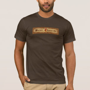 T-shirt La pièce en t des hommes d'église de bière