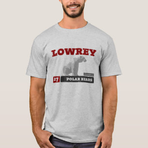 T-shirt La pièce en t des hommes d'ours blancs de Lowrey
