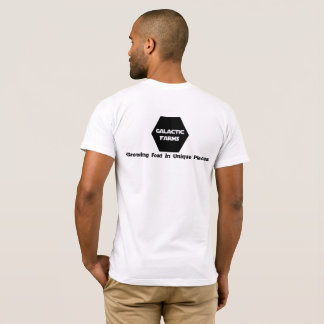 T-shirt La pièce en t des hommes galactiques de fermes