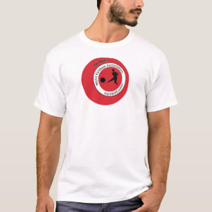 T-shirt La pièce en t des hommes - logo de Kickball