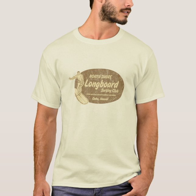 T-shirt La pièce en t des hommes surfants de club (Devant)
