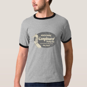 T-shirt La pièce en t des hommes surfants de club