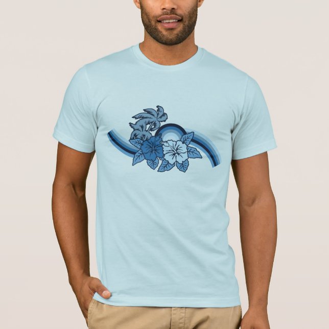 T-shirt La pièce en t des hommes surfants de safari (Devant)