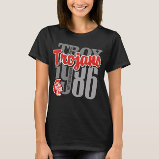 T-shirt La pièce en t foncée de 1986 femmes de troy de