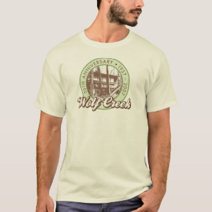 T-shirt La pièce en t naturelle des hommes de Wolf Creek