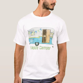 T-shirt La pièce en t vintage des hommes de campeur
