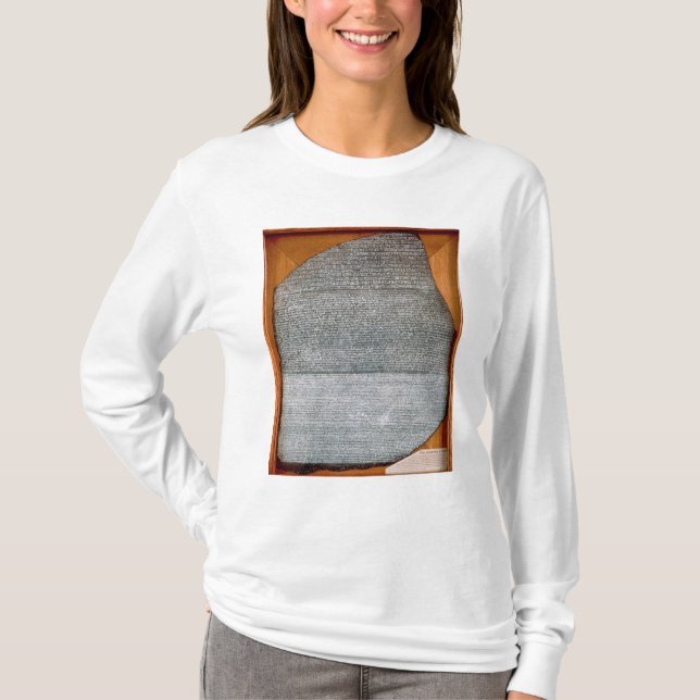 T-shirt La pierre de Rosetta, de St Julien de fort, (Devant)