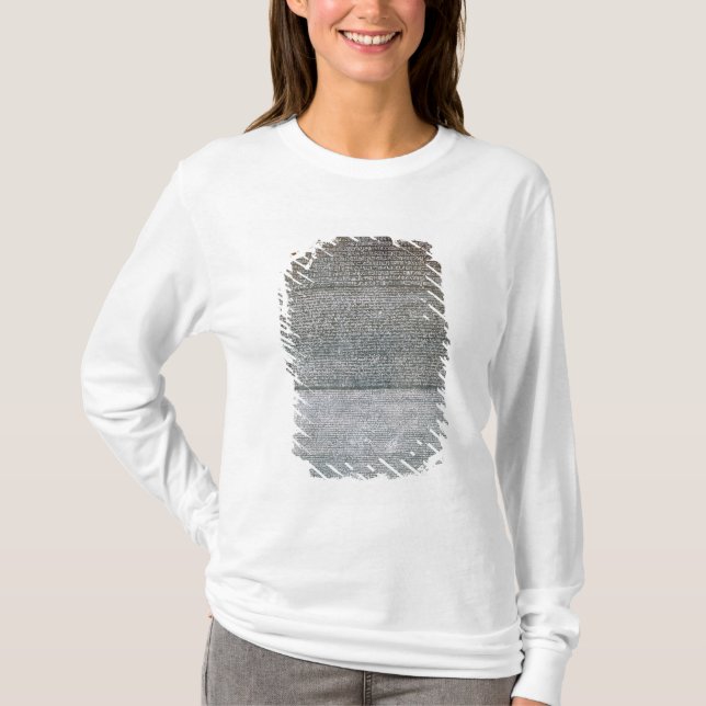 T-shirt La pierre de Rosetta, de St Julien de fort, (Devant)