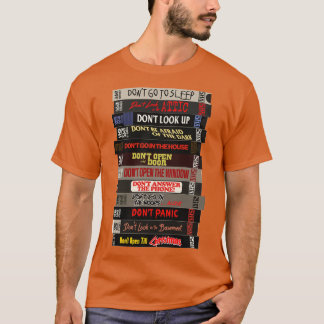 T-shirt La pile VHS Horreur Dont Films