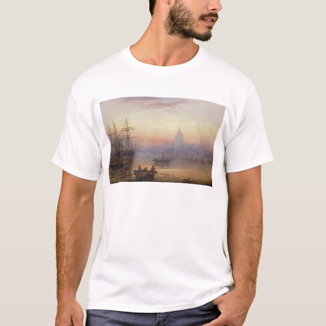 T-shirt La piscine de Londres au crépuscule, 1876 (Devant)