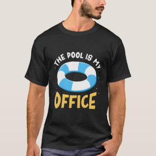 T-shirt La Piscine Est Mon Bureau Agent Nager