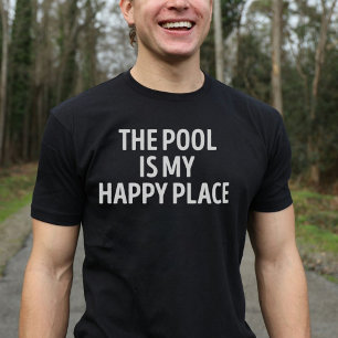 T-shirt La Piscine est mon endroit heureux natation