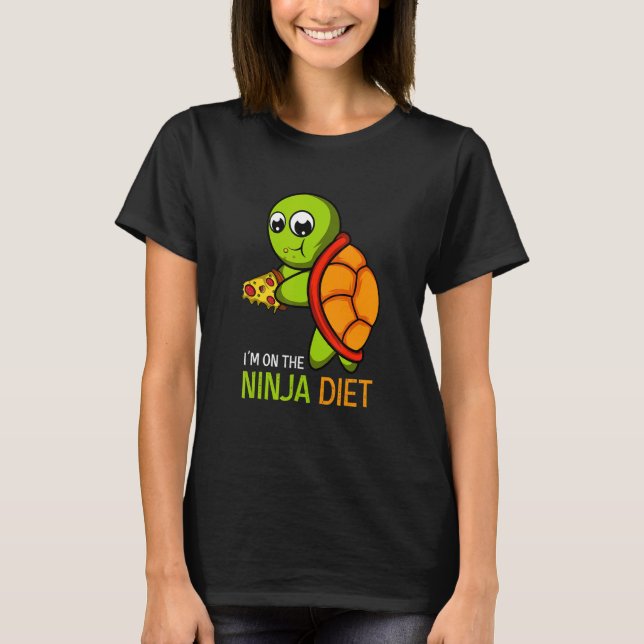 T-shirt La pizza Ninja Diet (Devant)