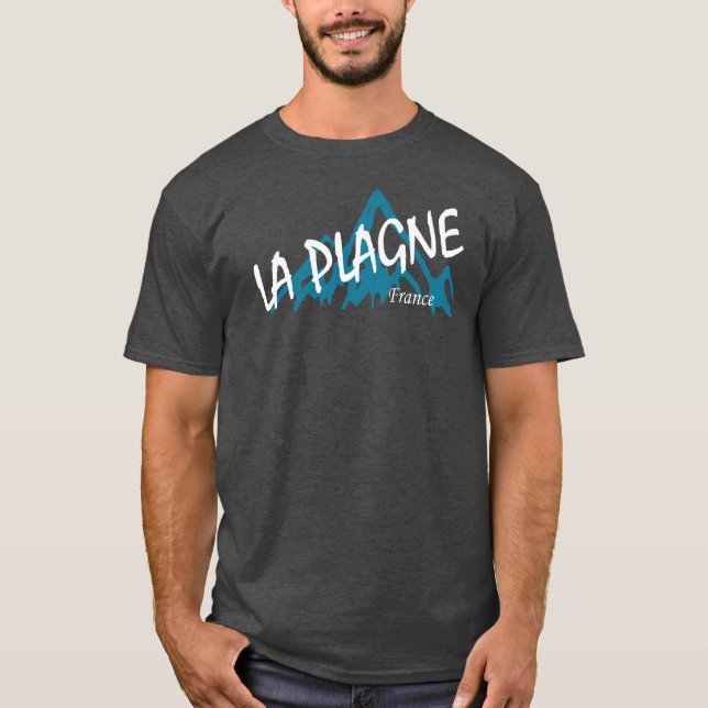 T-shirt La Plagne France Mountains (Devant)
