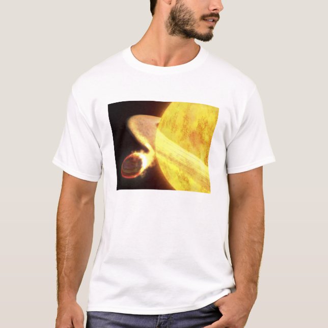 T-shirt La planète connue la plus chaude de la Voie Lactée (Devant)