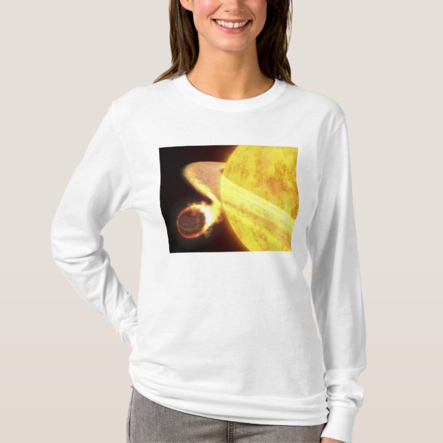 T-shirt La planète connue la plus chaude de la Voie Lactée (Devant)