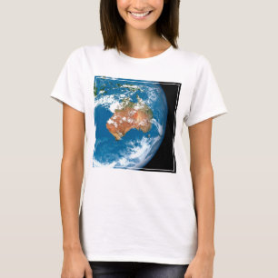 T-shirt La Planète Terre Montre Des Nuages Sur L'Australie