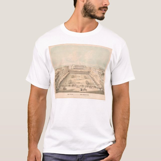 T-shirt La plaza, carré de Portsmouth, S.F. (1335A) (Devant)