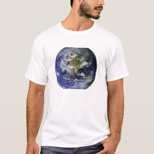 T-shirt La pleine terre montrant l'Amérique du Nord