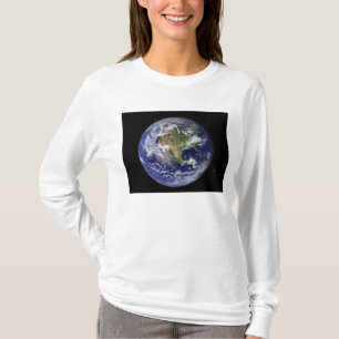 T-shirt La pleine terre montrant l'Amérique du Nord 4