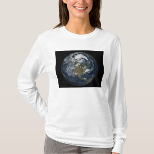 T-shirt La pleine terre montrant l'Amérique du Nord 5