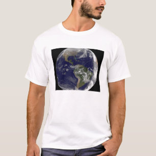 T-shirt La pleine terre montrant l'Amérique du Nord et de