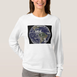 T-shirt La pleine terre montrant l'Amérique du Nord et de