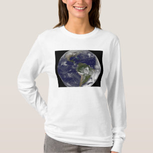 T-shirt La pleine terre montrant l'Amérique du Nord et de