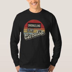 T-shirt La plongée en apnée est mon cardio Masque de plong