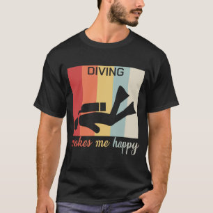 T-shirt La plongée me fait le plongeur autonome heureux d